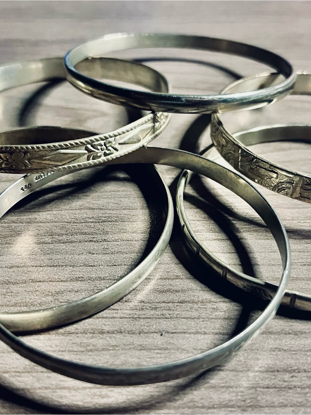 Sterling Silver 925 old bangles